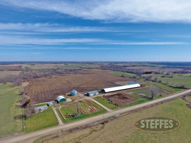 120 Acres – Selling in One Tract 40’x365’ Hoop Cattle Building – 42’x63’ Morton Building - House